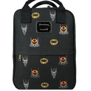 Loungefly Exclusive Lord of Rings Sauron AOP Canvas Mini Backpack